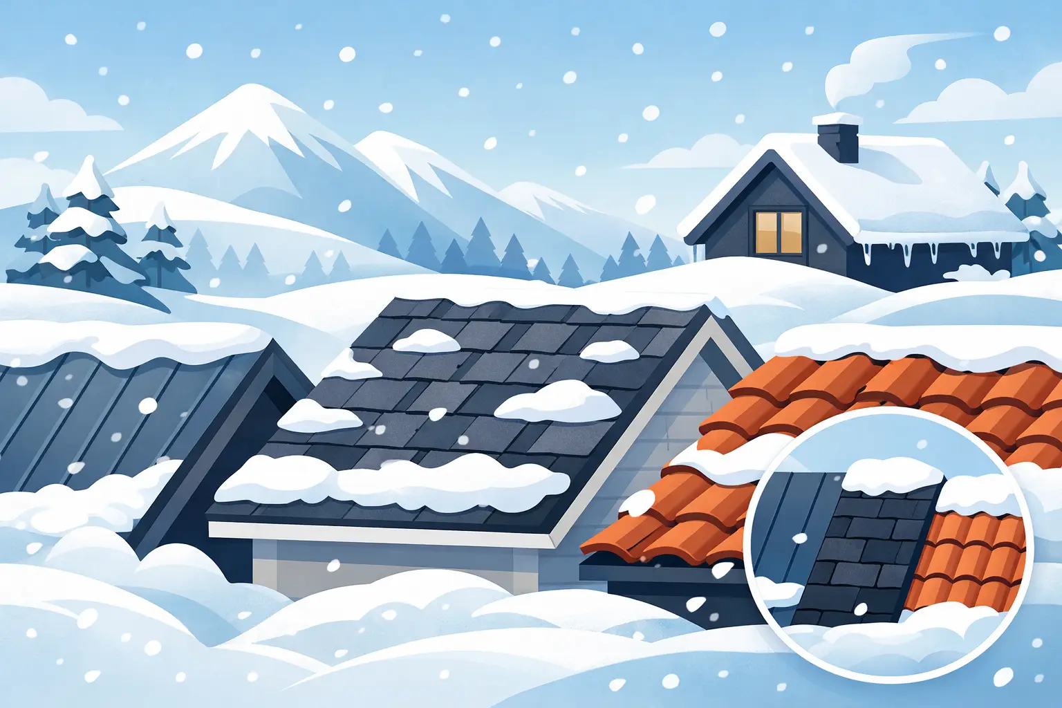 Best Roofing Materials for Snow