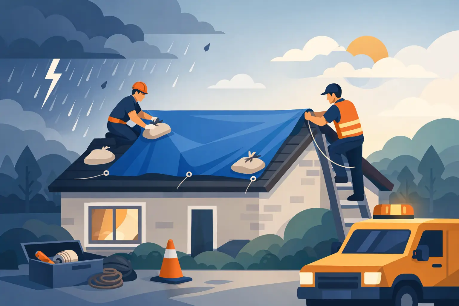 Emergency Roof Tarping Steps That Matter