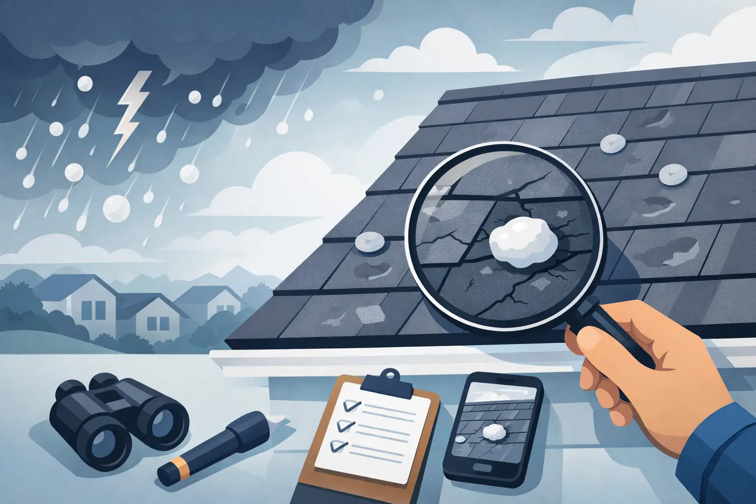 How to Spot Roof Hail Damage Fast