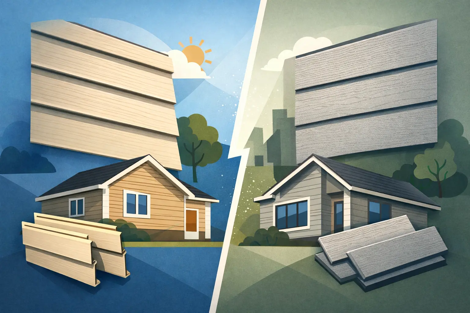 Vinyl Siding Versus Fiber Cement Compared